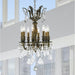 Versailles Antique Bronze Clear Crystal 8 Light Chandelier - Chandeliers