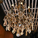 Versailles Antique Bronze Clear Crystal 8 Light Chandelier - Chandeliers