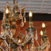Versailles Antique Bronze Clear Crystal 8 Light Chandelier - Chandeliers