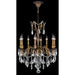 Versailles Antique Bronze Clear Crystal 8 Light Chandelier - Chandeliers