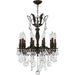 Versailles Dark Bronze Clear Crystal 10 Light Chandelier - Chandeliers