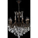 Versailles Dark Bronze Clear Crystal 10 Light Chandelier - Chandeliers