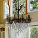 Versailles Dark Bronze Clear Crystal 10 Light Chandelier - Chandeliers