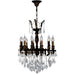 Versailles Dark Bronze Clear Crystal 12 Light Chandelier - Chandeliers