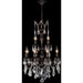 Versailles Dark Bronze Clear Crystal 12 Light Chandelier - Chandeliers