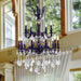 Versailles Dark Bronze Clear Crystal 15 Light Chandelier - Chandeliers