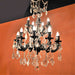 Versailles Dark Bronze Clear Crystal 15 Light Chandelier - Chandeliers
