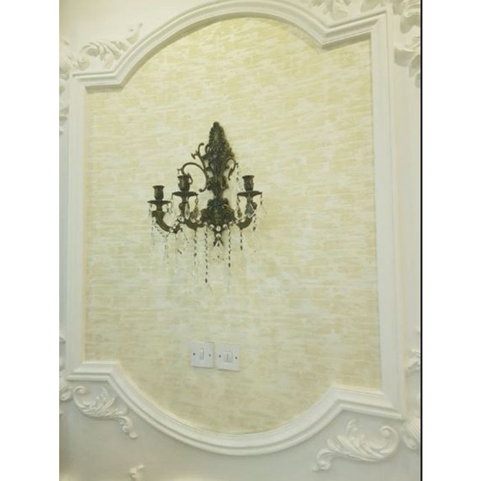 Versailles Dark Bronze Clear Crystal 3 Light Wall Sconce - Wall Sconces