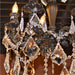 Versailles Dark Bronze Clear Crystal 5 Light Chandelier - Chandeliers