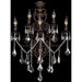 Versailles Dark Bronze Clear Crystal 5 Light Wall Sconce - Wall Sconces