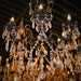 Versailles Dark Bronze Clear Crystal 6 Light Chandelier - Chandeliers