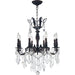Versailles Dark Bronze Clear Crystal 8 Light Chandelier - Chandeliers