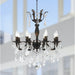 Versailles Dark Bronze Clear Crystal 8 Light Chandelier - Chandeliers