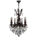 Versailles Dark Bronze Clear Crystal 8 Light Chandelier - Chandeliers