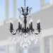 Versailles Dark Bronze Clear Crystal 8 Light Chandelier - Chandeliers