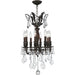 Versailles Dark Bronze Clear Crystal 8 Light Chandelier - Chandeliers