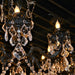 Versailles Dark Bronze Clear Crystal 8 Light Chandelier - Chandeliers