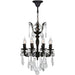 Versailles Dark Bronze Clear Crystal 8 Light Chandelier - Chandeliers