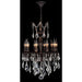 Versailles Dark Bronze Clear Crystal 10 Light Chandelier - Chandeliers