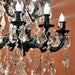 Versailles Dark Bronze Clear Crystal 18 Light Chandelier - Chandeliers