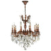 Versailles French Gold Clear Crystal 10 Light Chandelier - Chandeliers