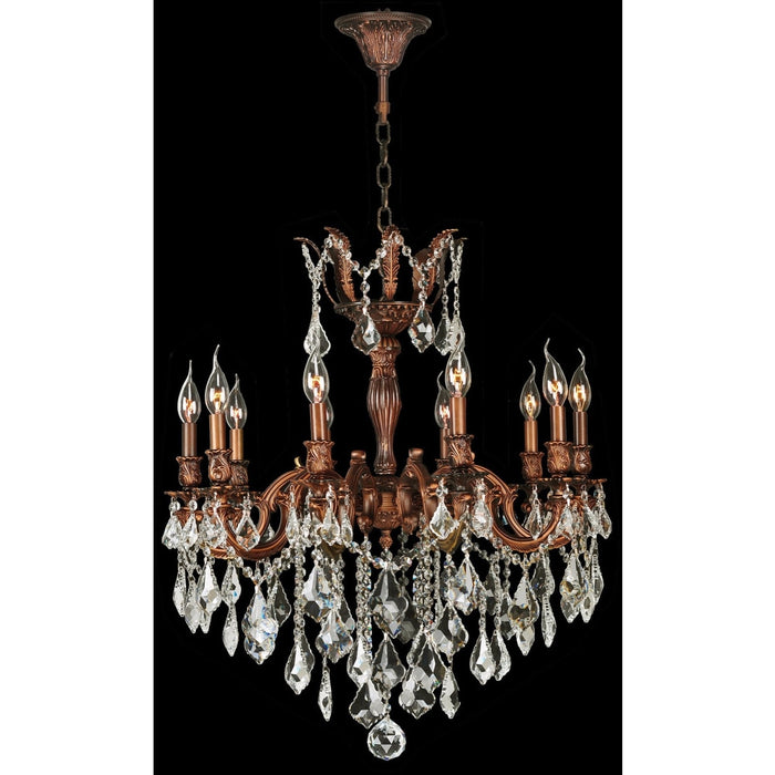 Versailles French Gold Clear Crystal 10 Light Chandelier - Chandeliers