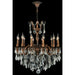 Versailles French Gold Clear Crystal 12 Light Chandelier - Chandeliers