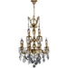 Versailles French Gold Clear Crystal 12 Light Chandelier - Chandeliers