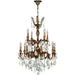 Versailles French Gold Clear Crystal 12 Light Chandelier - Chandeliers