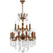 Versailles French Gold Clear Crystal 18 Light Chandelier - Chandeliers