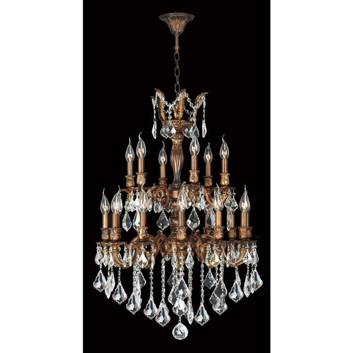 Versailles French Gold Clear Crystal 18 Light Chandelier - Chandeliers