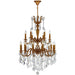 Versailles French Gold Clear Crystal 18 Light Chandelier - Chandeliers