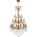 Versailles French Gold Clear Crystal 21 Light Chandelier - Chandeliers