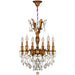 Versailles French Gold Clear Crystal 6 Light Chandelier - Chandeliers