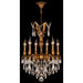 Versailles French Gold Clear Crystal 6 Light Chandelier - Chandeliers