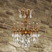 Versailles French Gold Clear Crystal 6 Light Chandelier - Chandeliers
