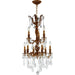 Versailles French Gold Clear Crystal 9 Light Chandelier - Chandeliers