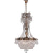 Winchester Antique Bronze Clear Crystal 10 Light Chandelier - Chandeliers