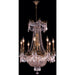 Winchester Antique Bronze Clear Crystal 12 Light Chandelier - Chandeliers