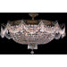 Winchester Antique Bronze Clear Crystal 12 Light Semi-Flushmount - Semi-Flushmounts