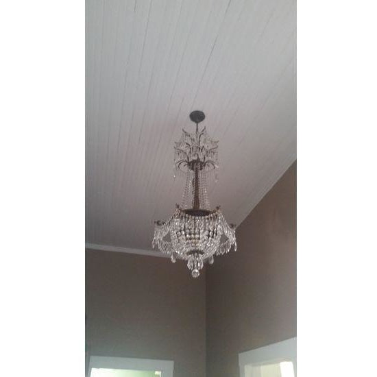 Winchester Antique Bronze Clear Crystal 3 Light Chandelier - Chandeliers