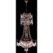 Winchester Antique Bronze Clear Crystal 3 Light Chandelier - Chandeliers