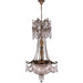 Winchester Antique Bronze Clear Crystal 3 Light Chandelier - Chandeliers