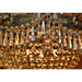 Winchester Antique Bronze Golden Teak Crystal 12 Light Chandelier - Chandeliers