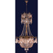 Winchester Antique Bronze Golden Teak Crystal 4 Light Chandelier - Chandeliers