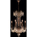 Winchester Antique Bronze Golden Teak Crystal 9 Light Chandelier - Chandeliers