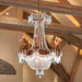 Winchester French Gold Clear Crystal 12 Light Chandelier - Chandeliers