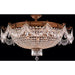Winchester French Gold Clear Crystal 12 Light Semi-Flushmount - Semi-Flushmounts