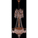 Winchester French Gold Clear Crystal 3 Light Chandelier - Chandeliers