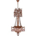 Winchester French Gold Clear Crystal 3 Light Chandelier - Chandeliers